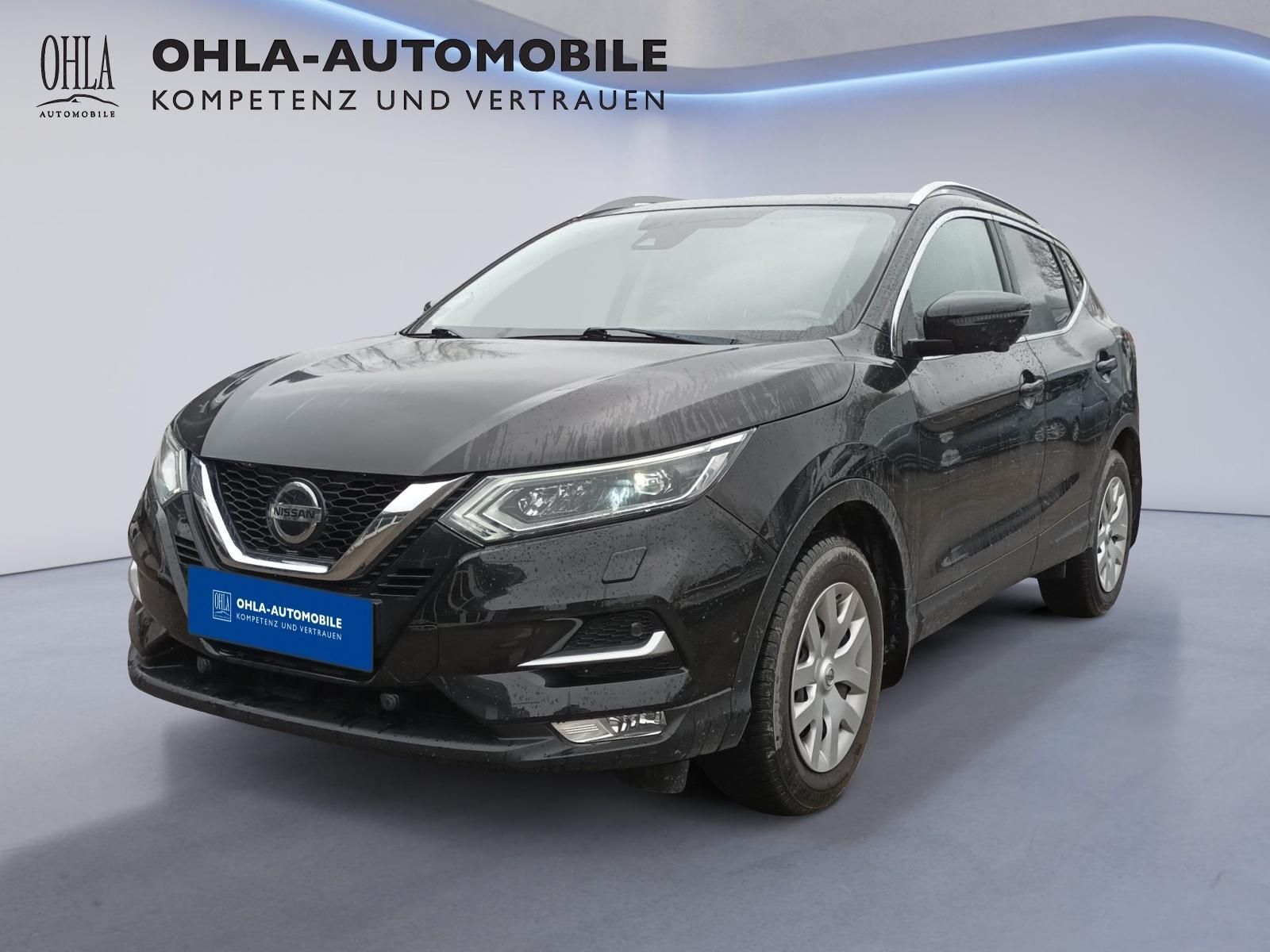 Nissan Qashqai schwarz Frontansicht bei OHLA-Automobile