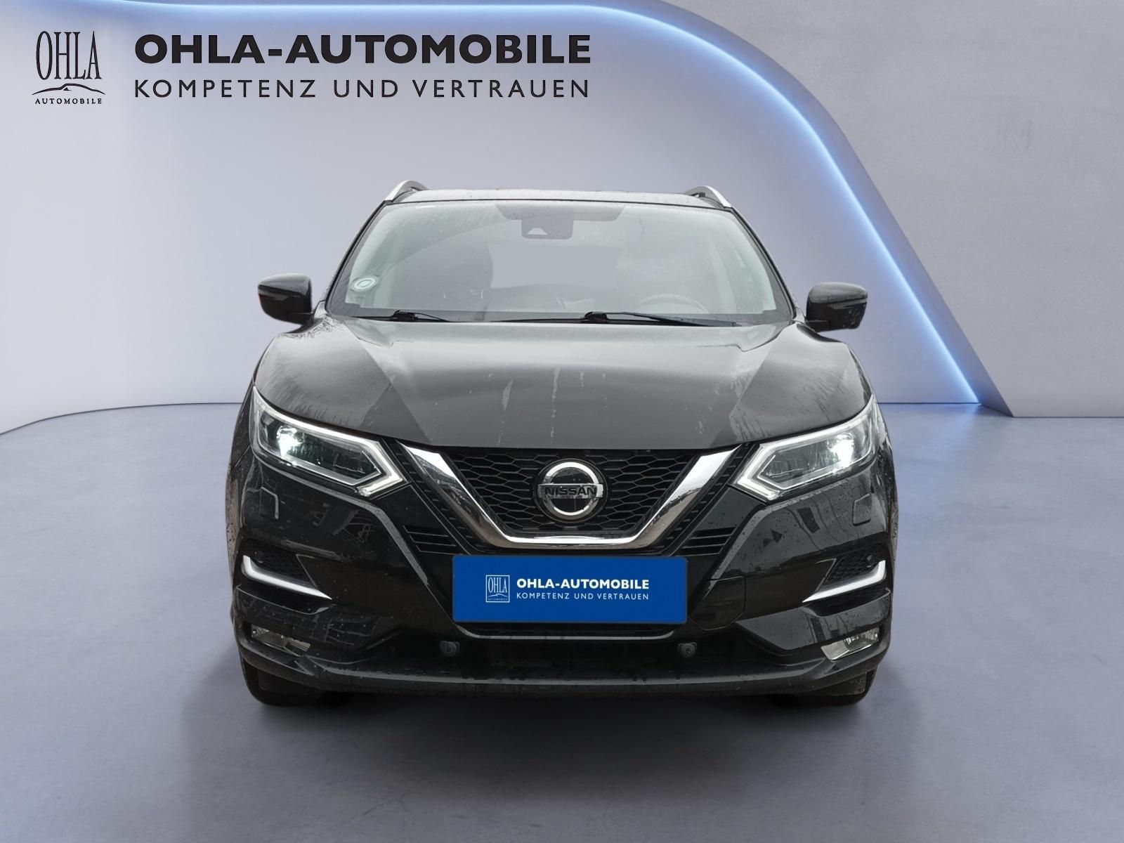 Nissan Qashqai schwarz Frontansicht bei OHLA-Automobile