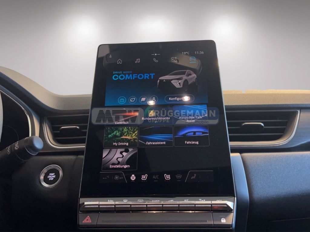 Mitsubishi ASX Infotainment-Display mit Fahrmodus Comfort