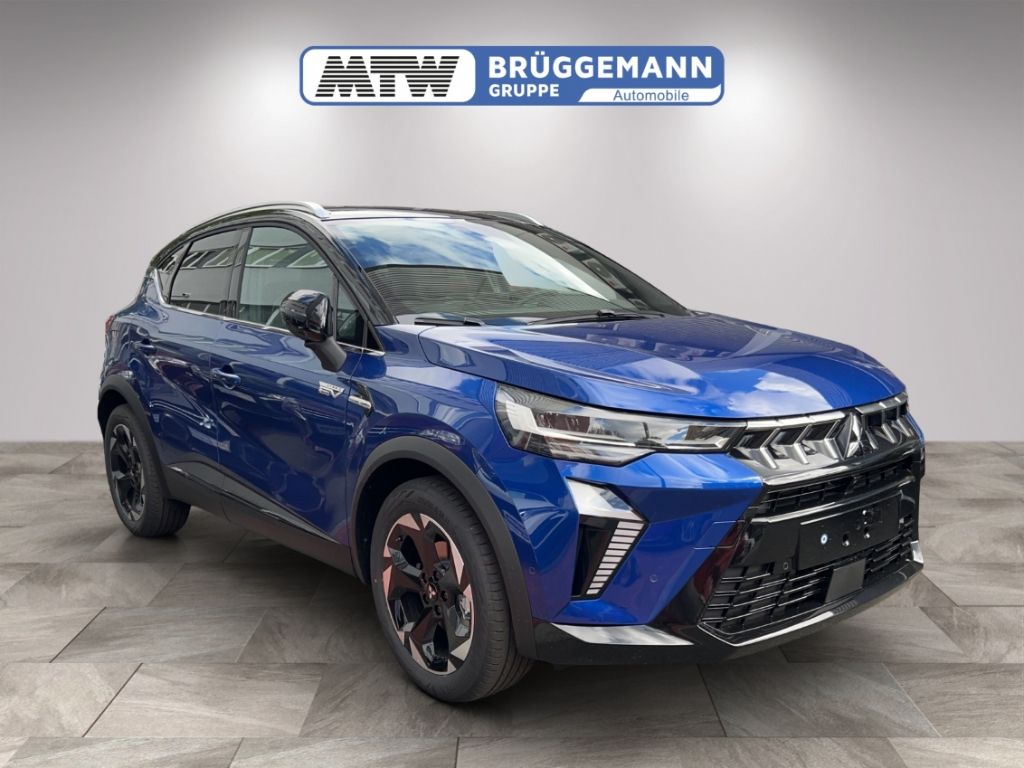 Mitsubishi SUV blau Frontansicht Studio Neuwagen