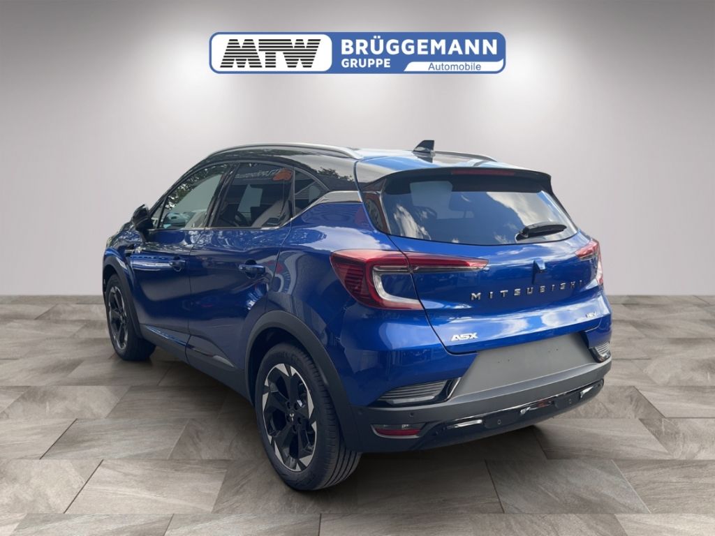 Mitsubishi ASX blau Heckansicht mit LED-Rücklichtern und Alufelgen