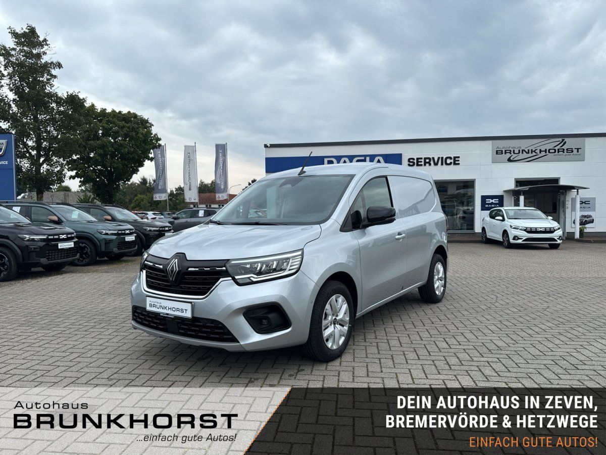 Renault Kangoo Kastenwagen silber im Autohaus Showroom Frontansicht
