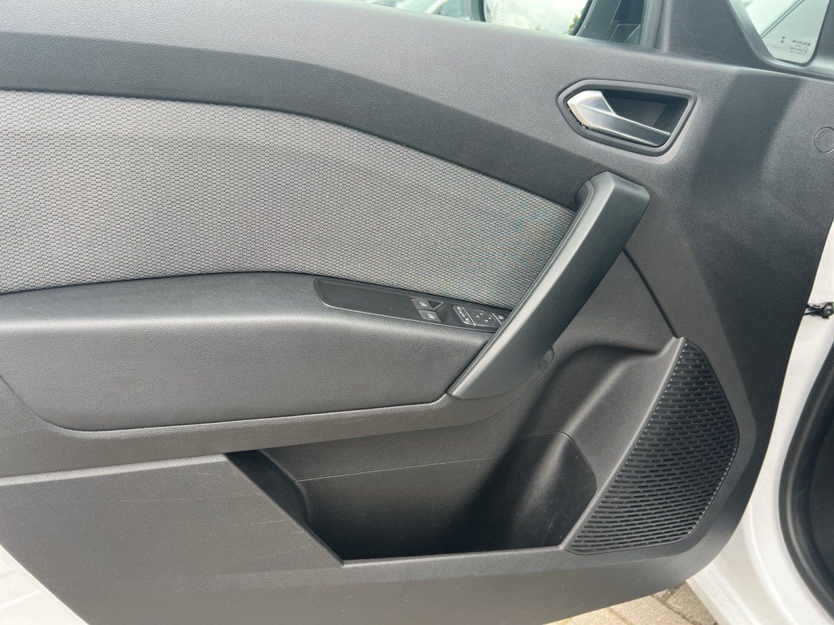 Fahrzeugtür Innenverkleidung mit Armauflage, Fensterheber und Lautsprecher in Grau-Schwarz