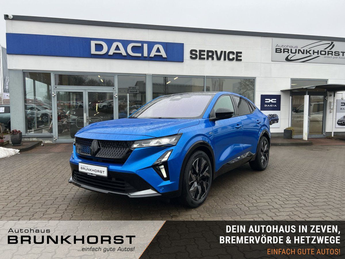 Renault Austral SUV in Blau metallic im Autohaus Showroom