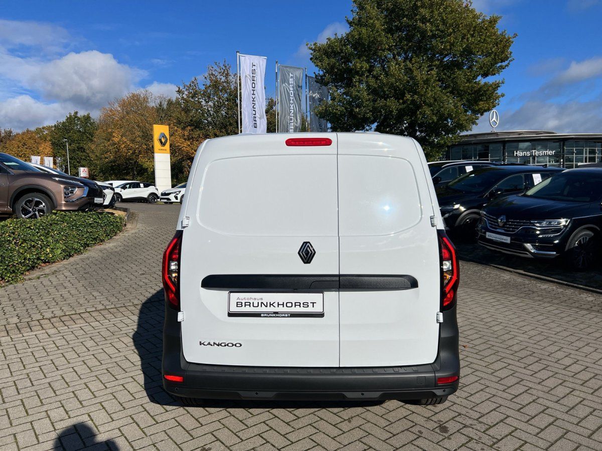 Renault Kangoo Kastenwagen weiß Heckansicht im Autohaus Brunkhorst Showroom