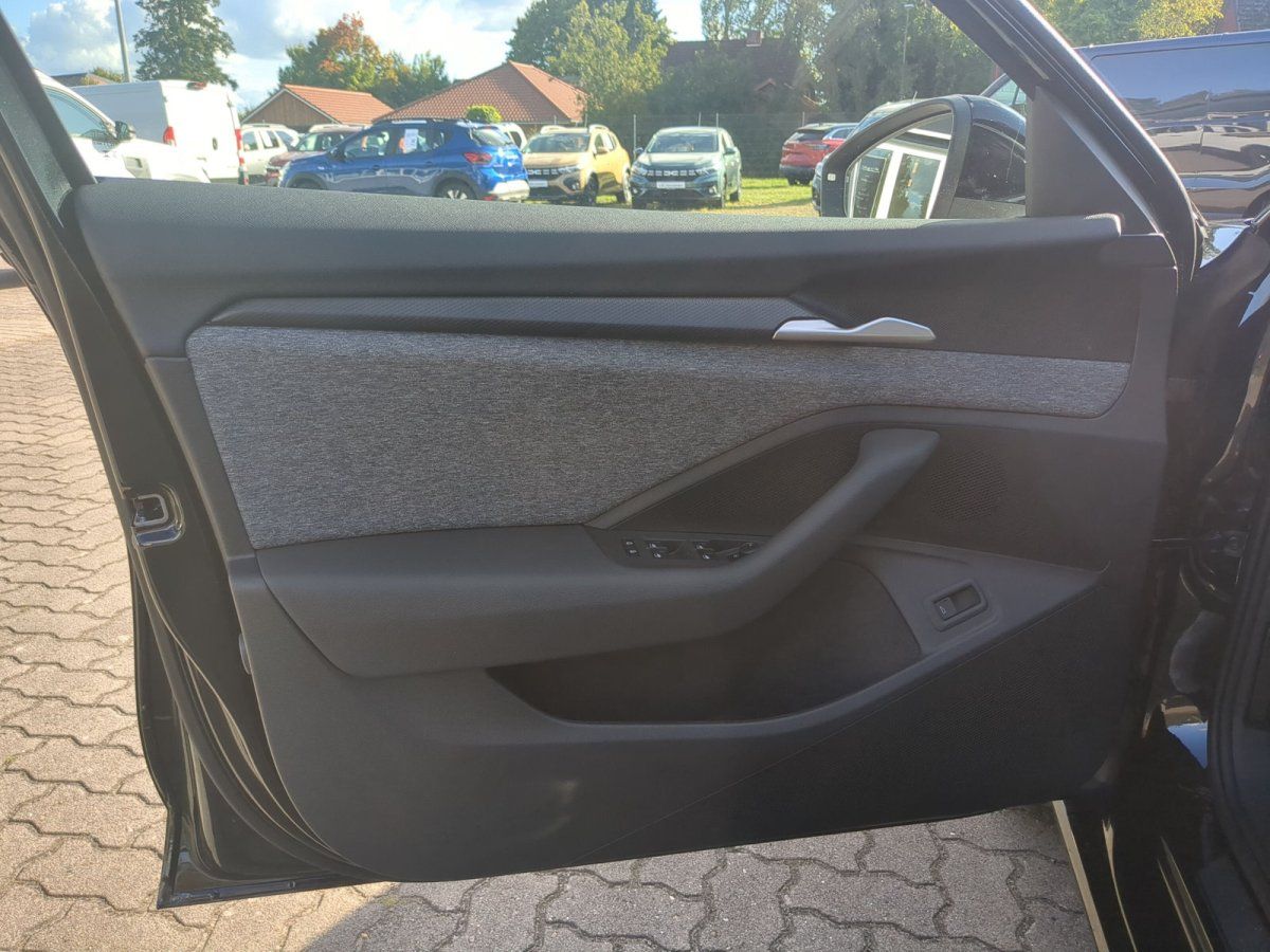 Fahrzeugtür Innenverkleidung mit Stoffeinsatz und elektrischen Fensterhebern im Autohaus