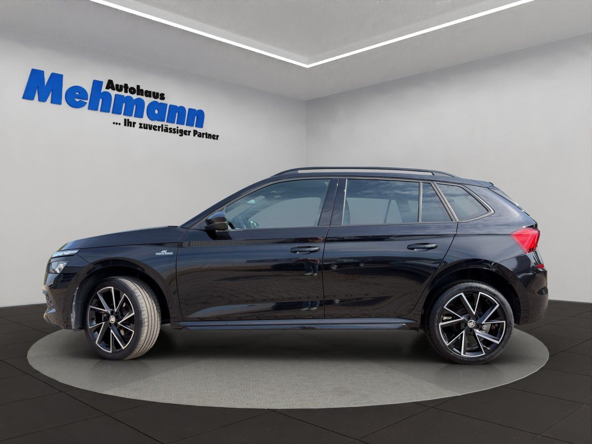 Schwarzer SUV Seitenansicht im Autohaus Mehmann Showroom