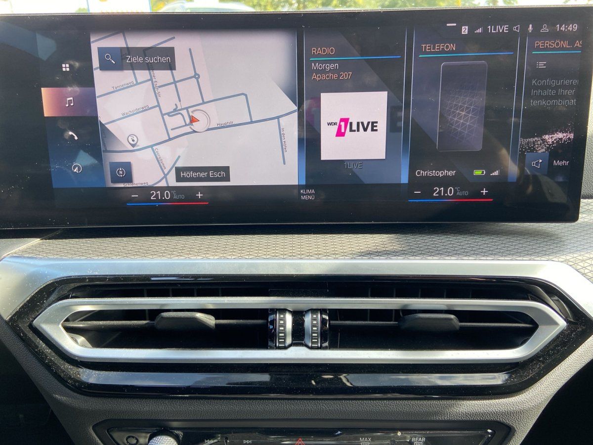 BMW Cockpit Navigationssystem und Klimabedienung im Detail