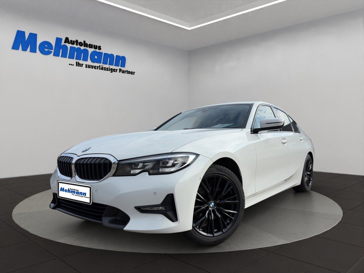 BMW 3er Limousine weiß, Frontansicht, Autohaus Mehmann