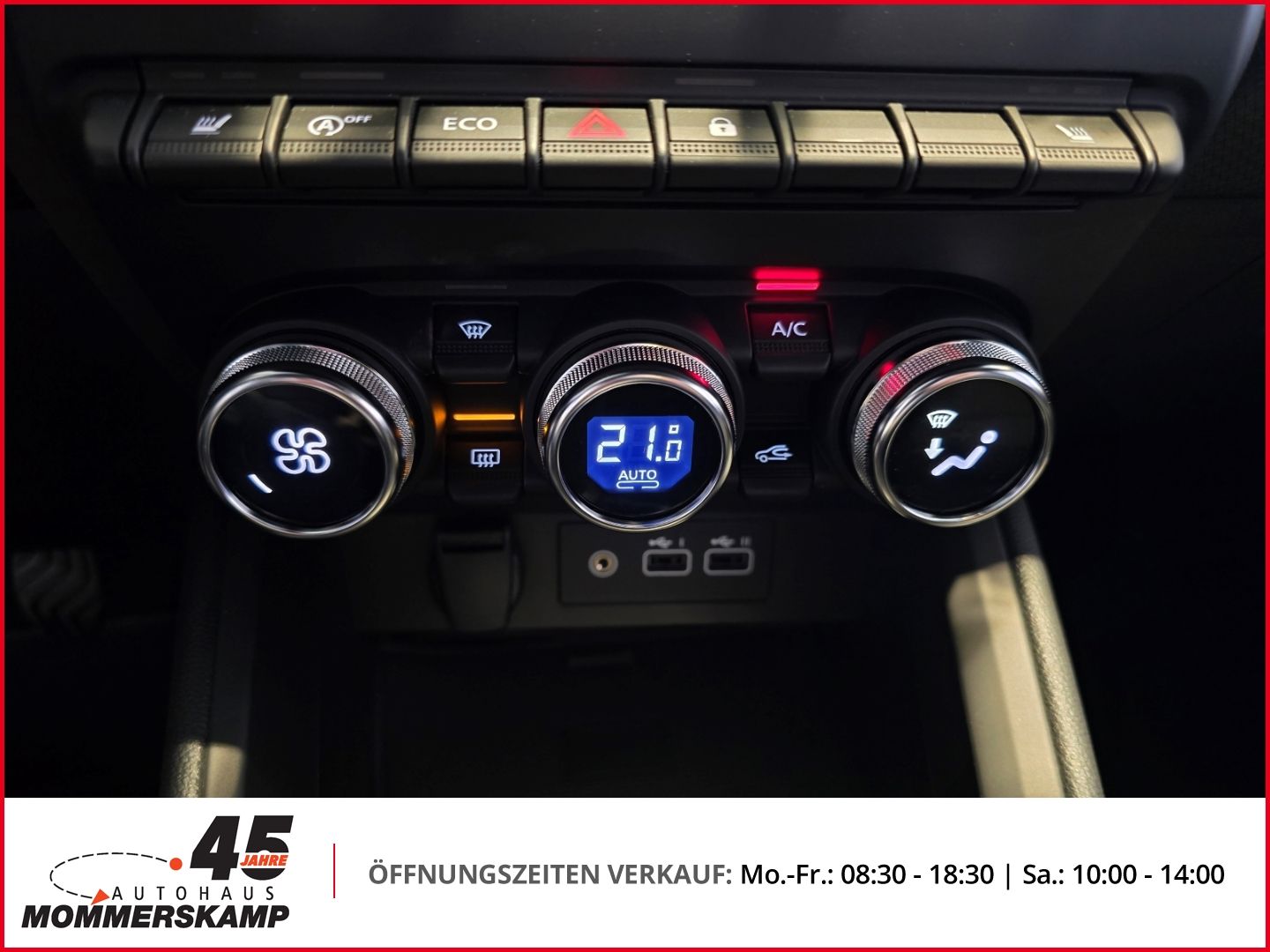 Klimabedienung Innenraum Mitsubishi Colt mit Digitalanzeige