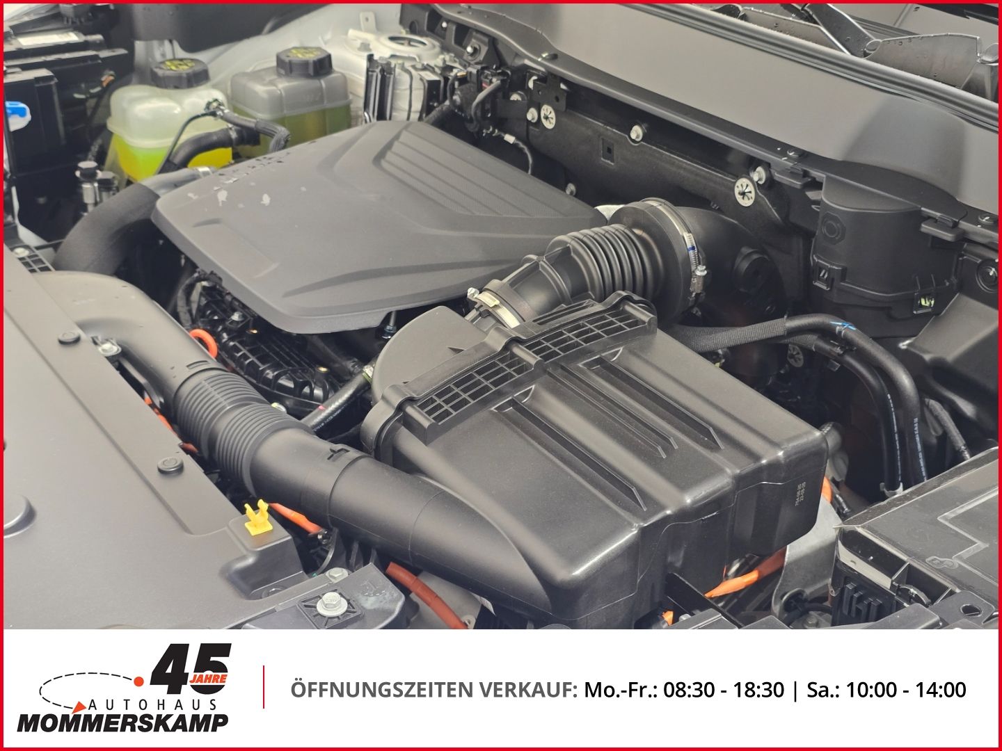 Motorraum eines Haval SUV mit Hybridtechnik im Detail