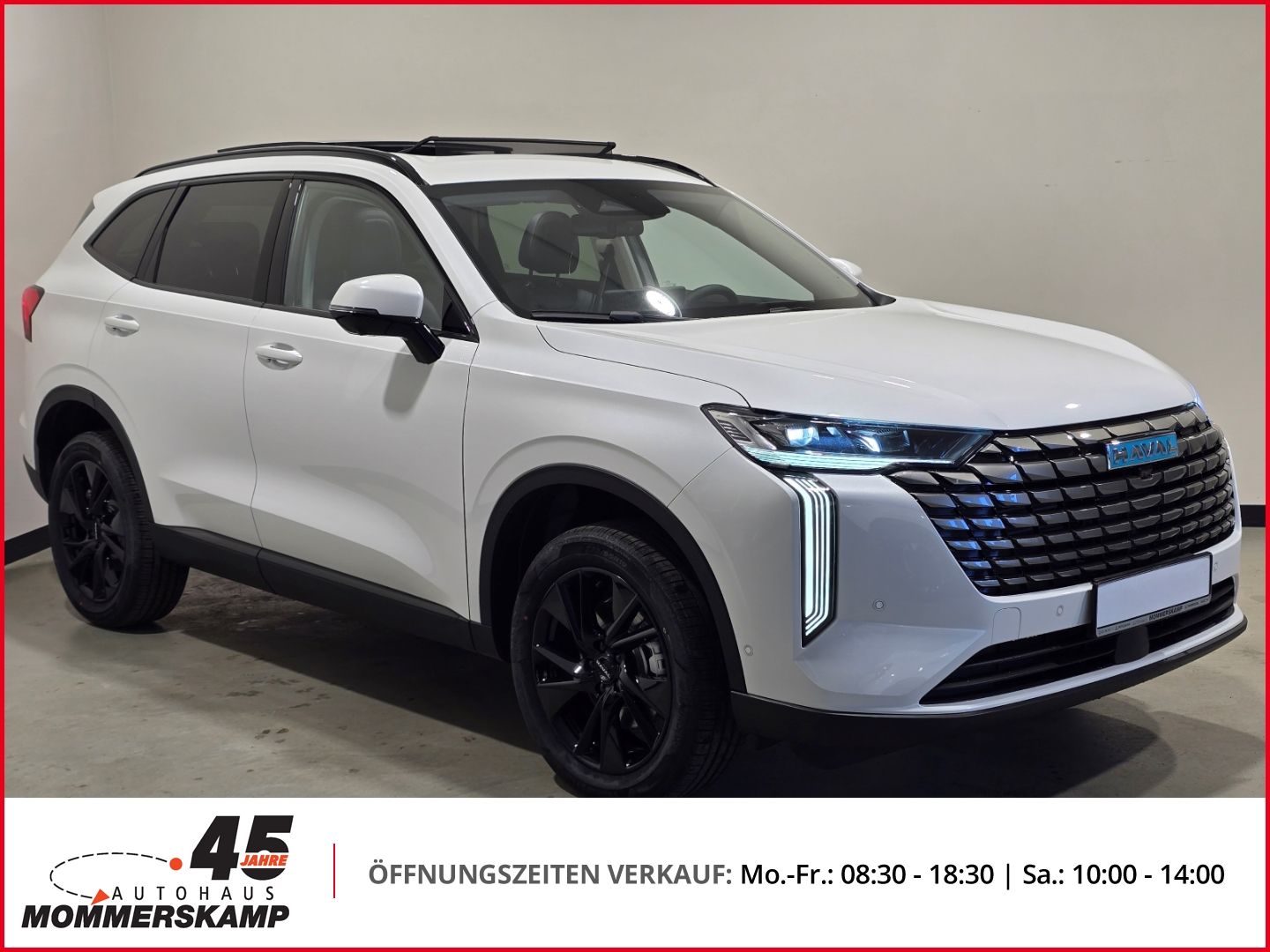Haval SUV in Weiss, Frontansicht mit LED-Scheinwerfern