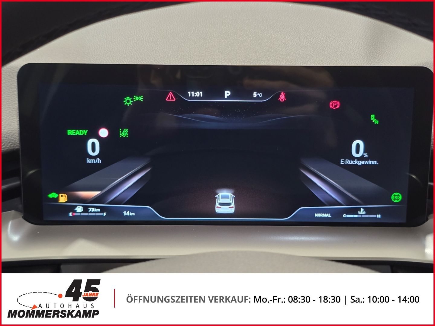 Digitales Kombiinstrument des Haval SUV mit Fahranzeigen