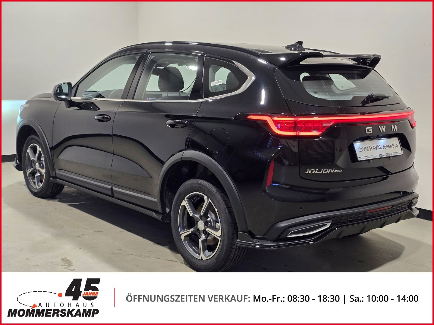 GWM Haval Jolion Pro schwarz Heckansicht im Autohaus Mommerskamp