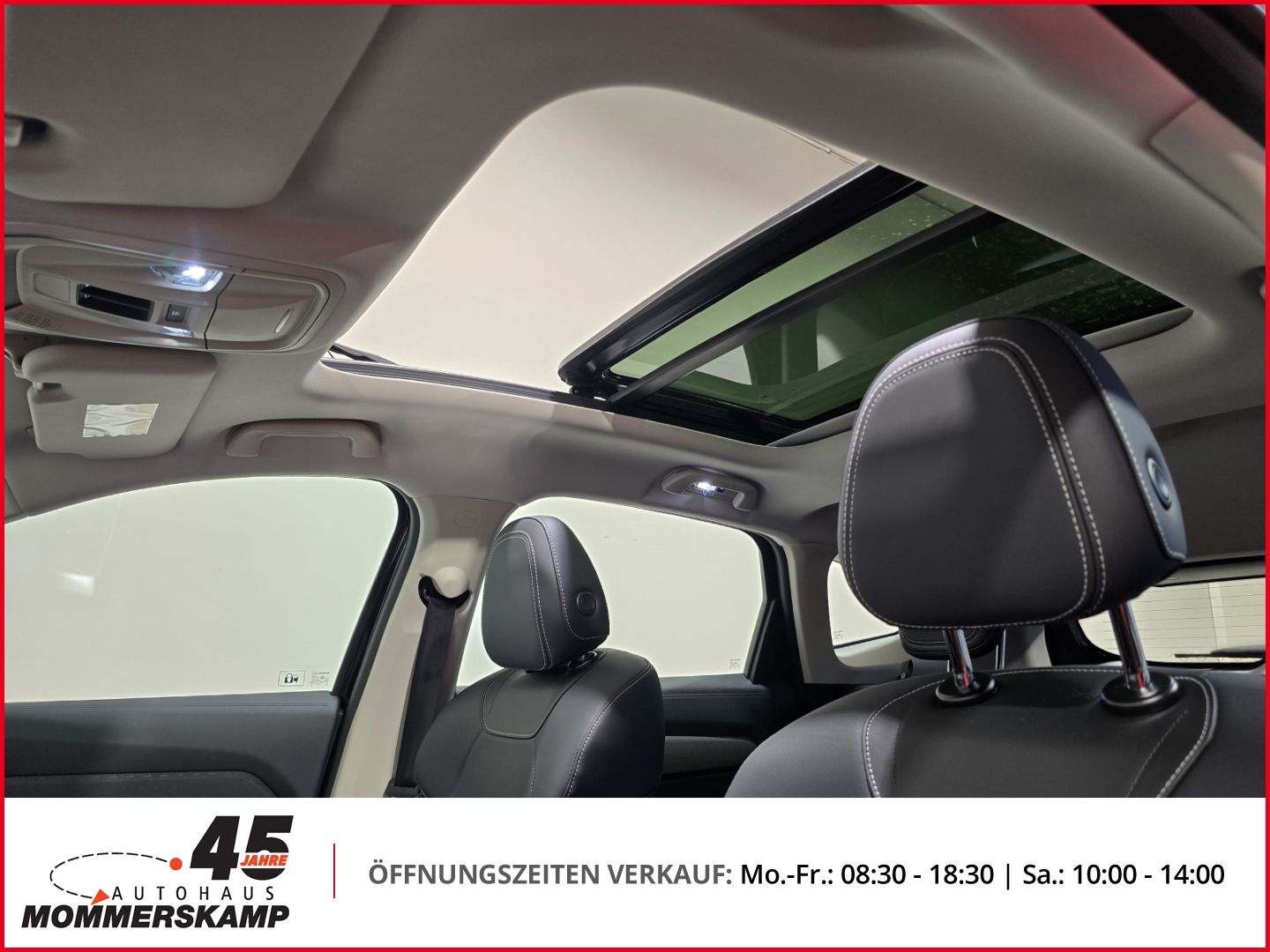 Innenraum GWM Haval Jolion Pro mit geöffnetem Panorama-Schiebedach