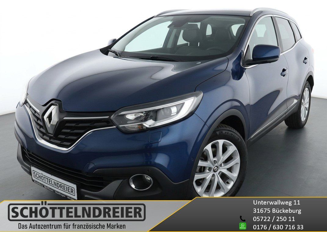 Renault Kadjar blau Frontansicht beim Haendler Schoettelndreier