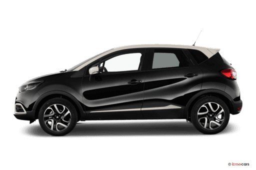 Renault Captur schwarz weiß Seitenansicht SUV
