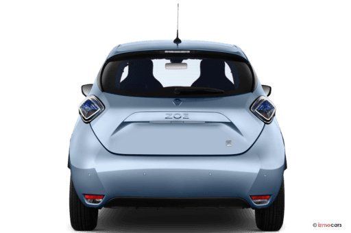 Renault Zoe Heckansicht Elektroauto in Hellblau Metallic