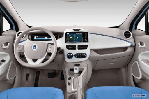 Renault Zoe Innenraum mit Cockpit und Lenkrad Ansicht