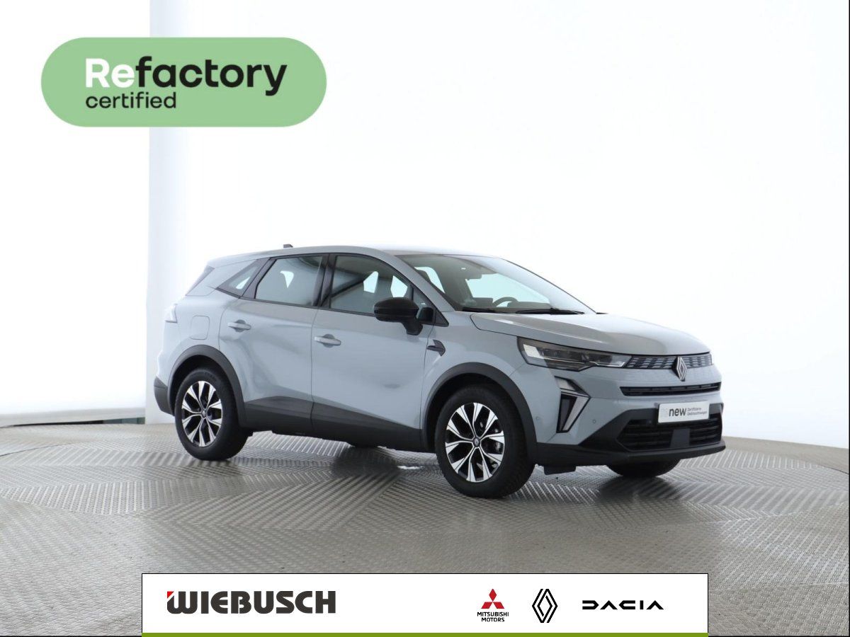 Renault Symbioz SUV in Grau, Seitenansicht schräg von vorne