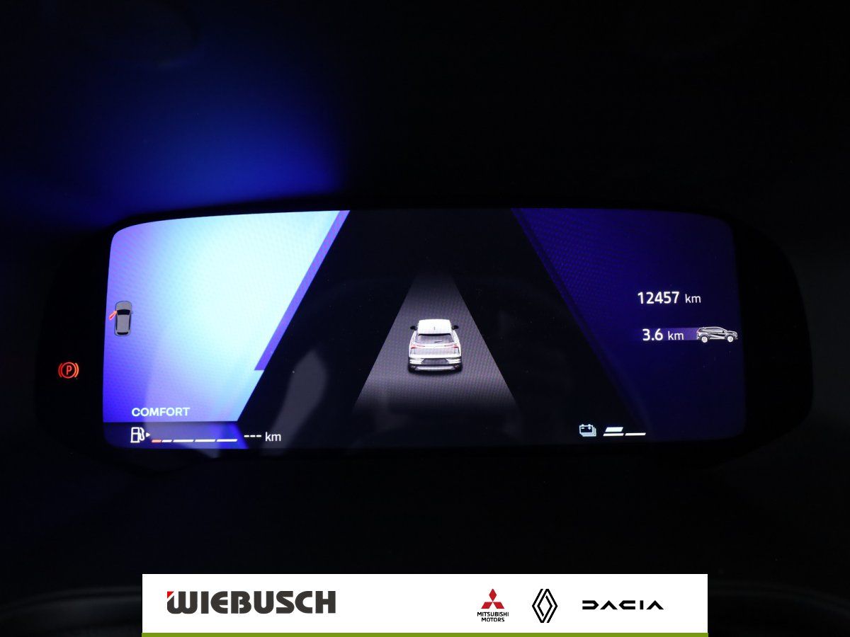 Digitales Rückspiegel-Display mit Rückfahrkamera Ansicht
