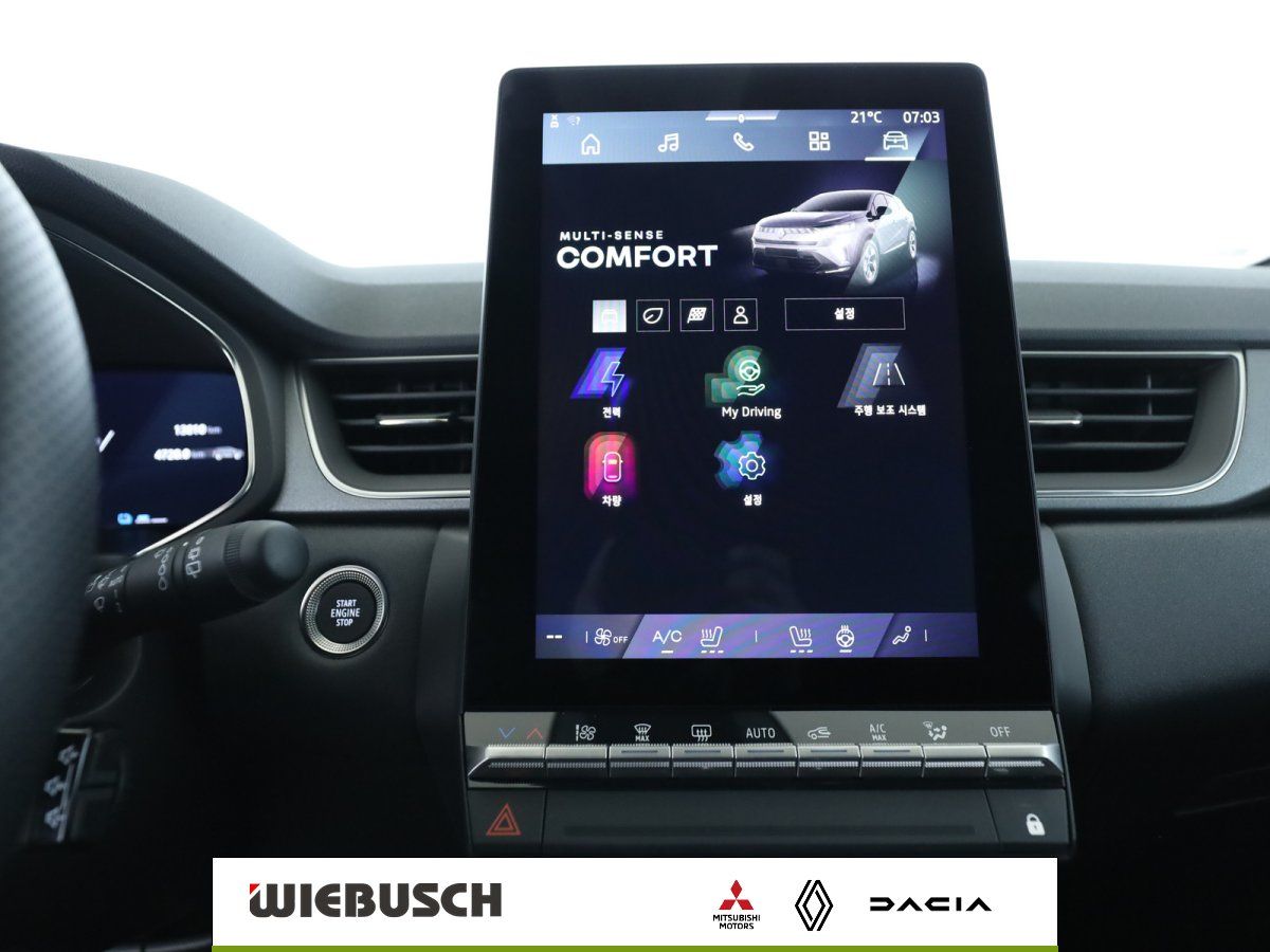 Renault Infotainment-Touchscreen mit Multi-Sense Comfort Anzeige