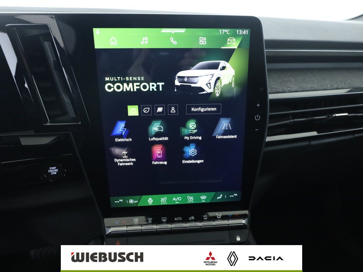 Renault Multimedia-Display Multi-Sense Comfort Bedienmenü