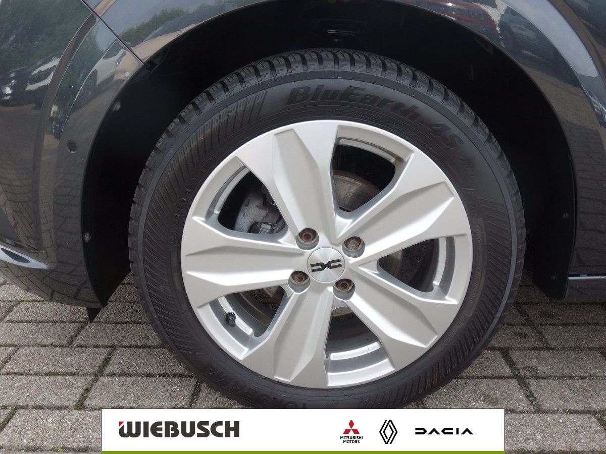 Detailansicht Leichtmetallfelge und Reifen des Dacia