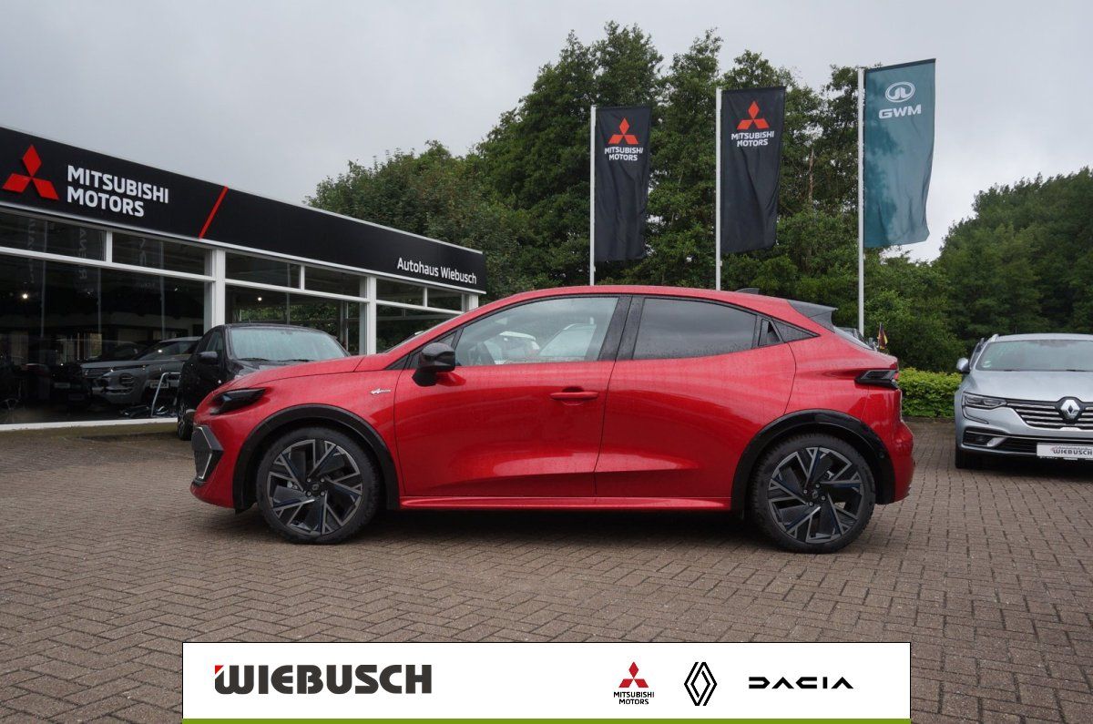 Roter Renault Clio Seitenansicht beim Autohaus Wiebusch