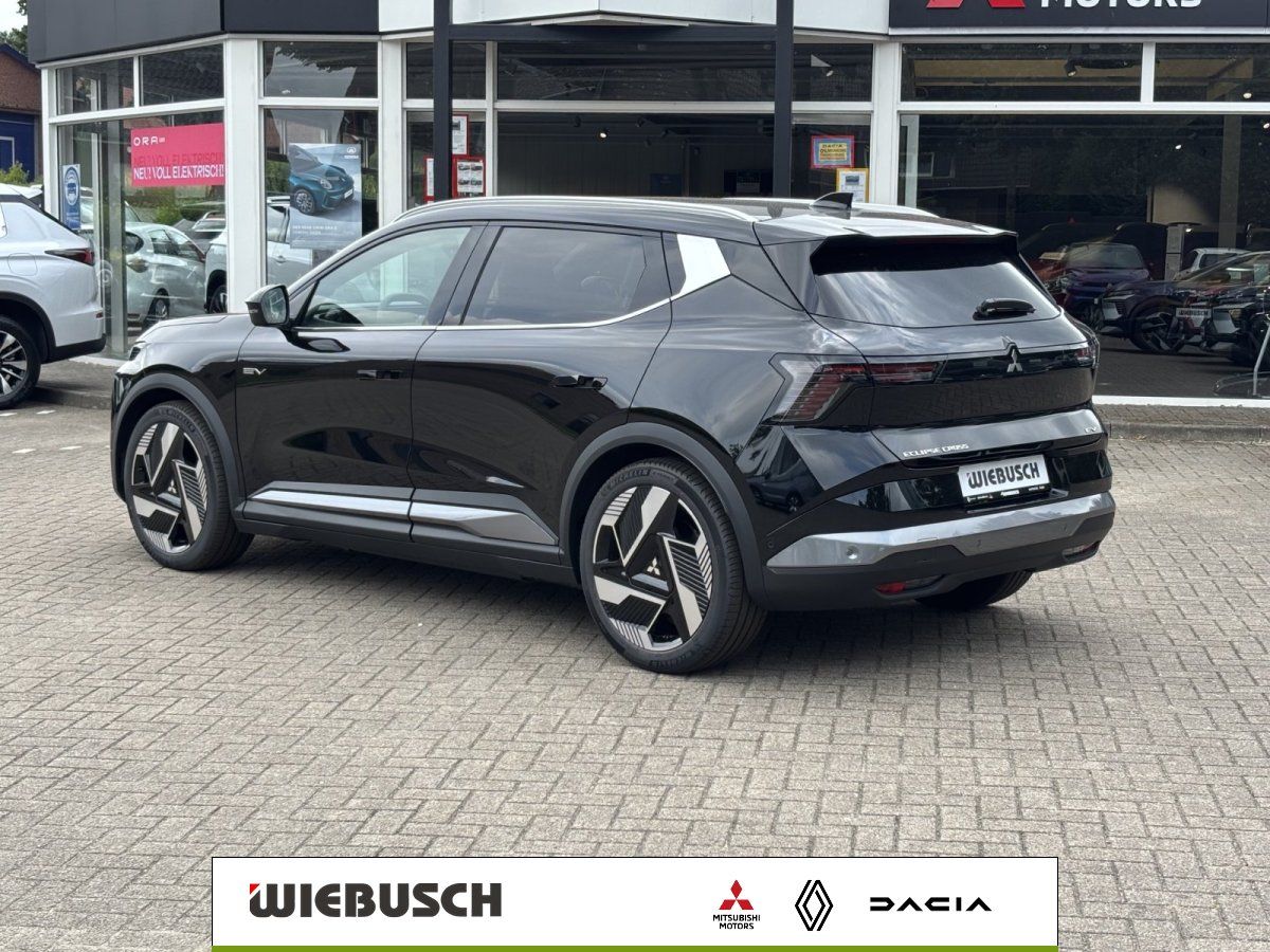 Mitsubishi Eclipse Cross EV schwarz Heckansicht vor Autohaus