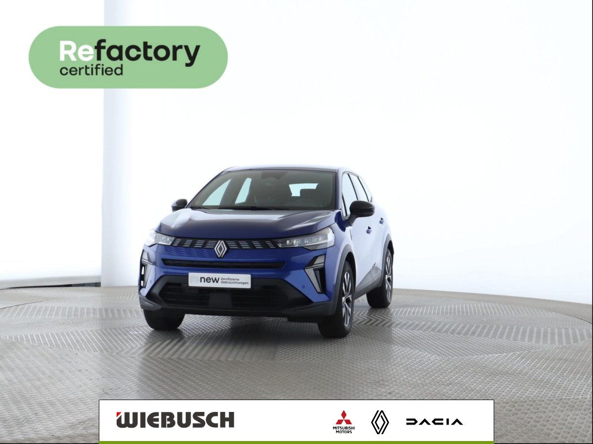Renault Captur blau Frontansicht kompaktes SUV Studioaufnahme