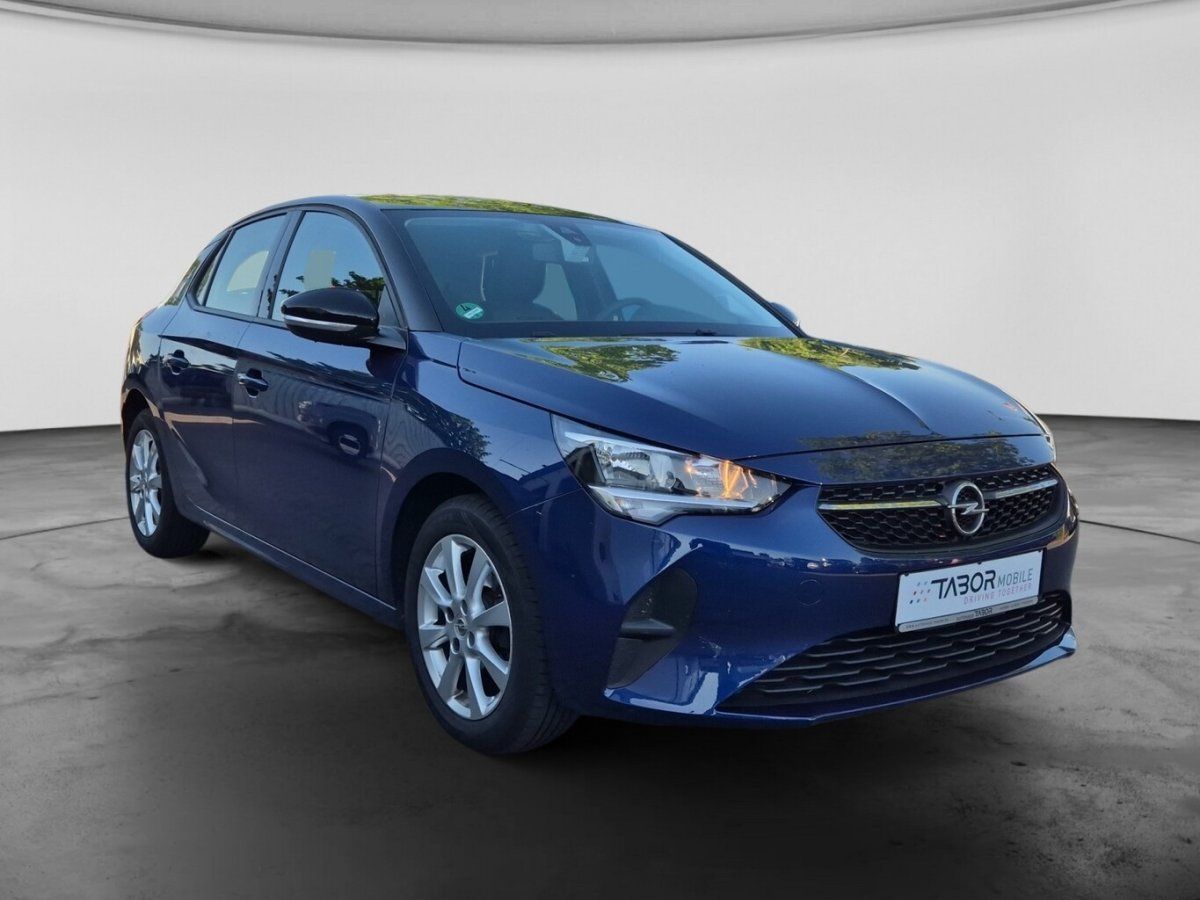 Opel Corsa blau metallic, Front-Seitenansicht Gebrauchtwagen