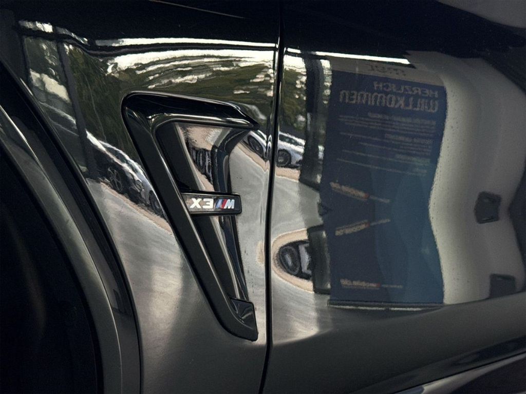 BMW X3 M Seitenansicht Detail M-Emblem und Lufteinlass