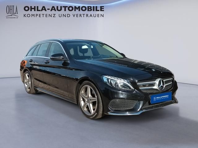 Mercedes-Benz C-Klasse T-Modell AMG Line schwarz Seitenansicht