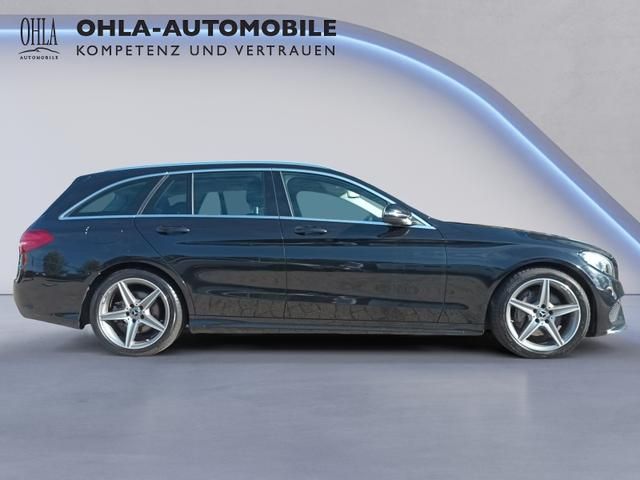 Mercedes-Benz C-Klasse T-Modell schwarz Seitenansicht AMG Line