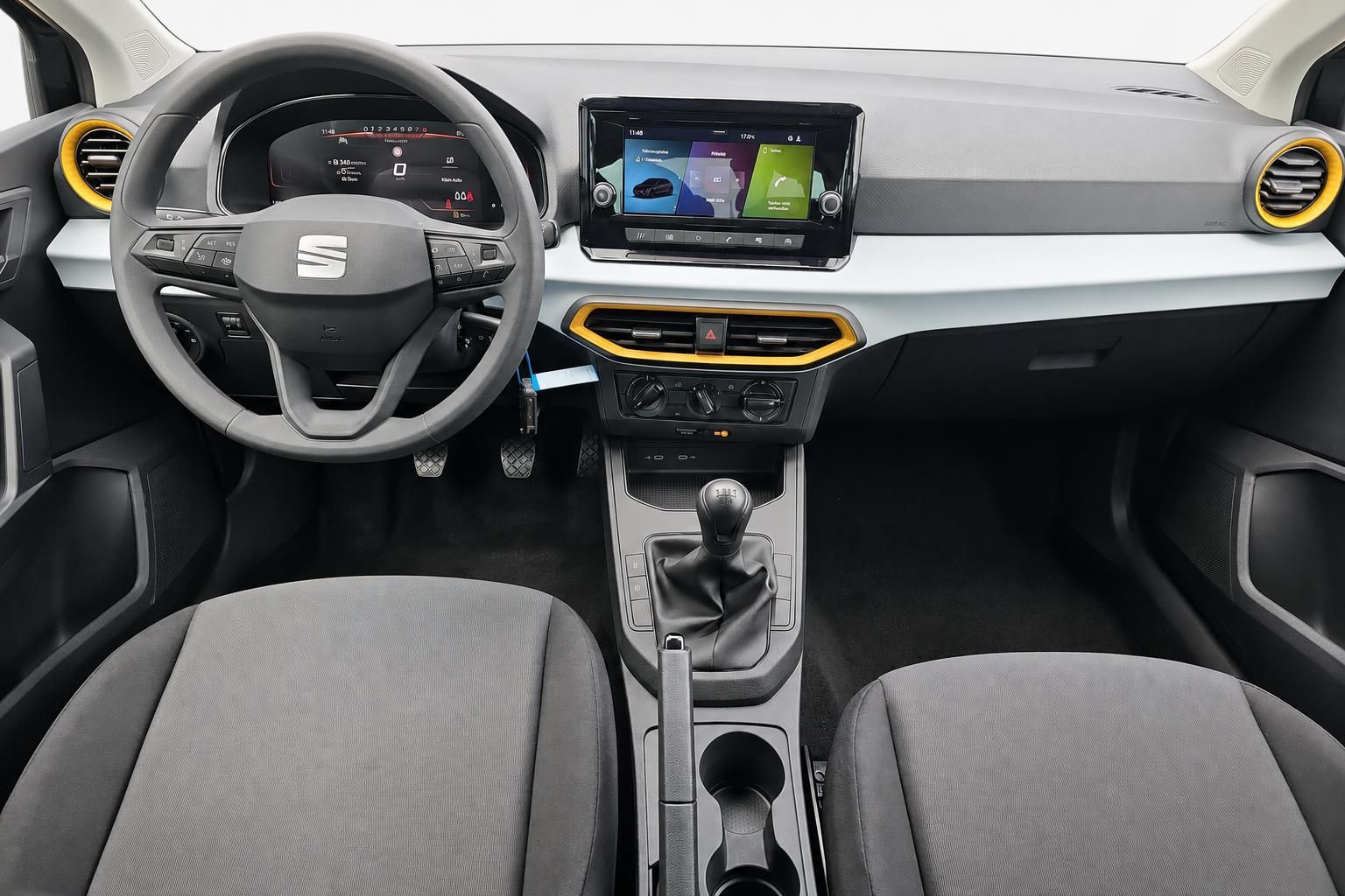 Seat Ibiza Cockpit mit Lenkrad Touchscreen und Mittelkonsole