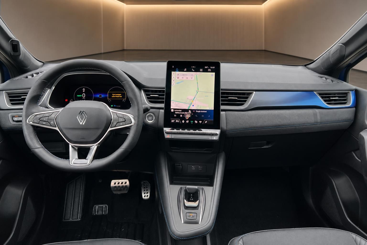 Renault Captur Innenraum Cockpit mit Navigationssystem und modernem Dashboard