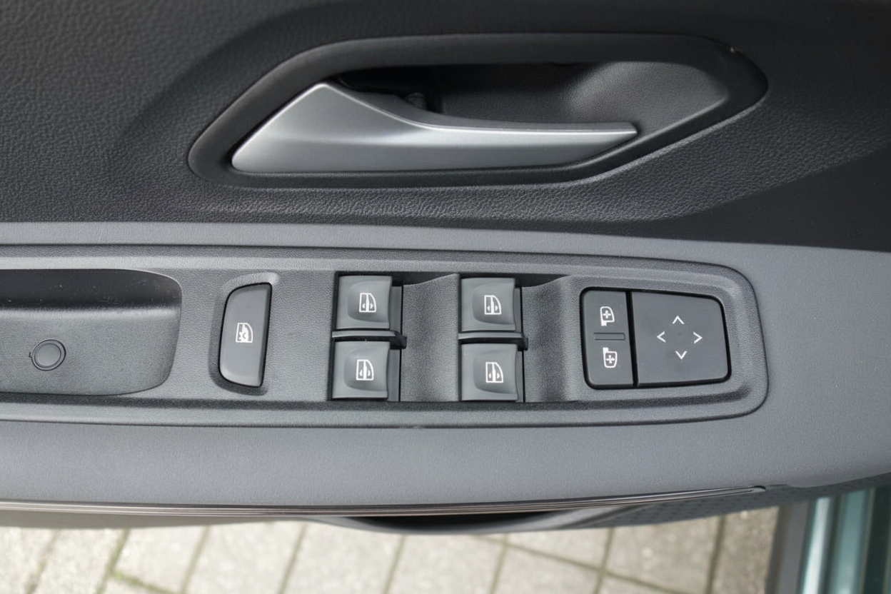 Fahrzeugtür Innenraum mit elektrischen Fensterhebern und Spiegelverstellung