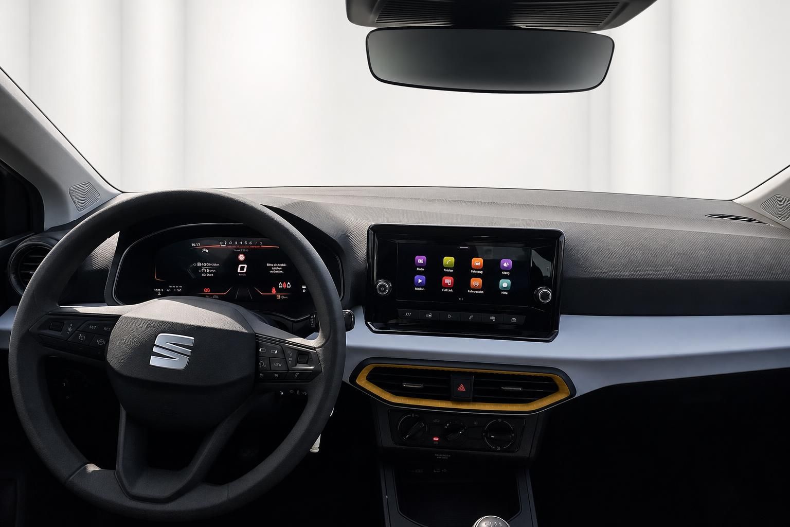 SEAT Cockpit mit digitalem Tacho und Infotainment-Touchscreen