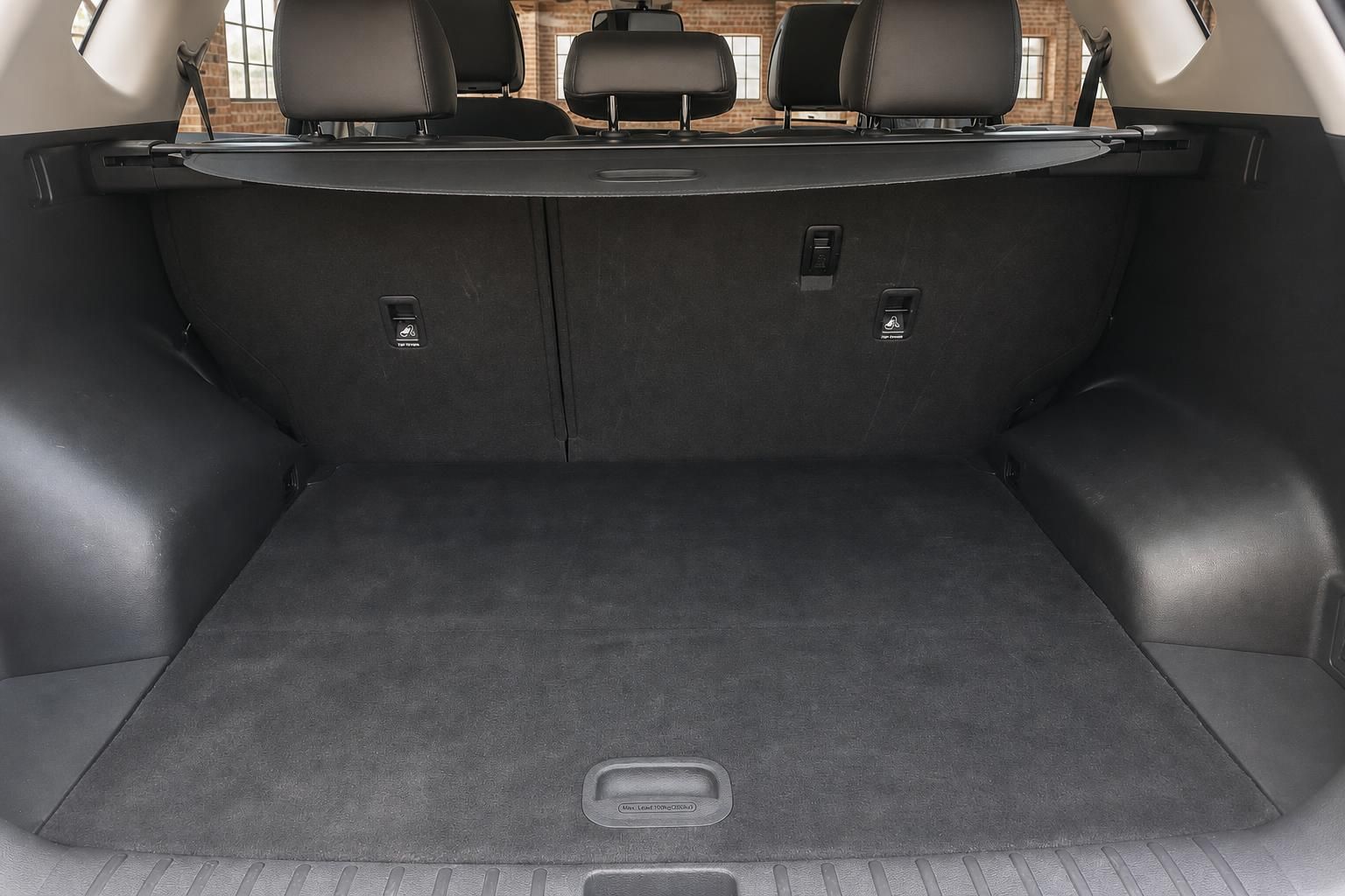 Hyundai Tucson Kofferraum geöffnet – großer Laderaum mit umklappbaren Rücksitzen