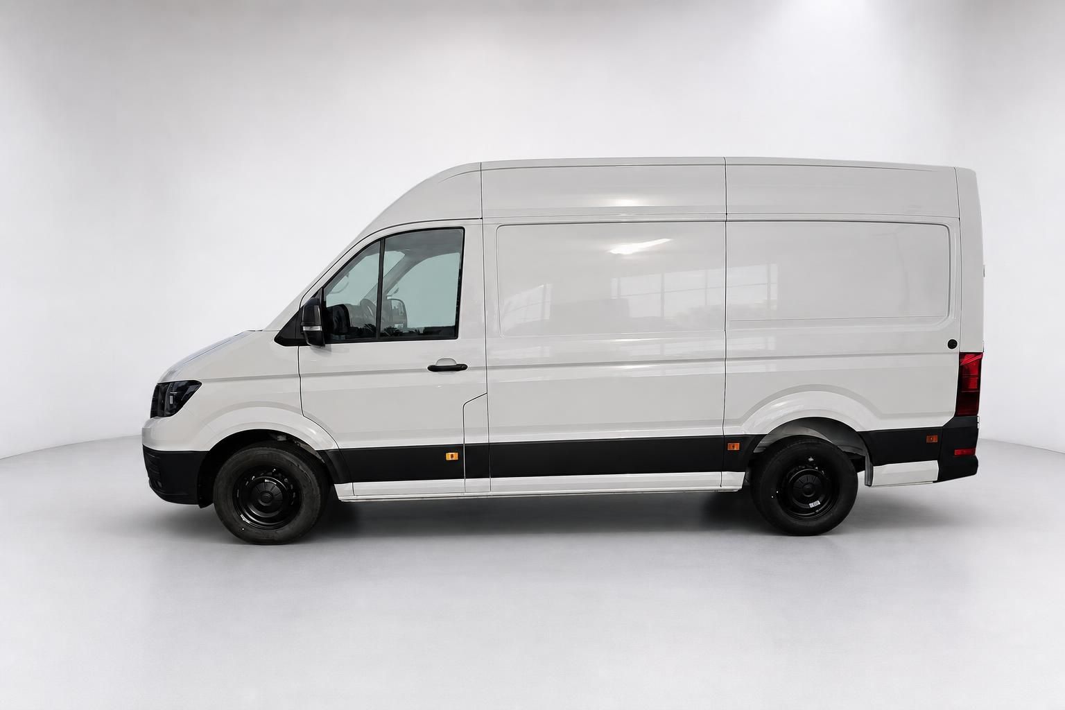 VW Crafter Kastenwagen weiß Seitenansicht