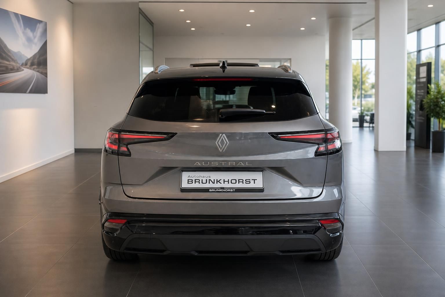 Renault Austral Heckansicht grau im Autohaus Brunkhorst