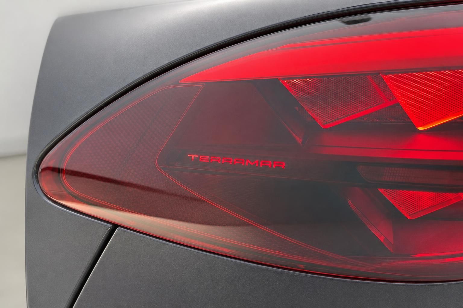Nahaufnahme Ruecklicht Cupra Terramar mit markantem LED-Design