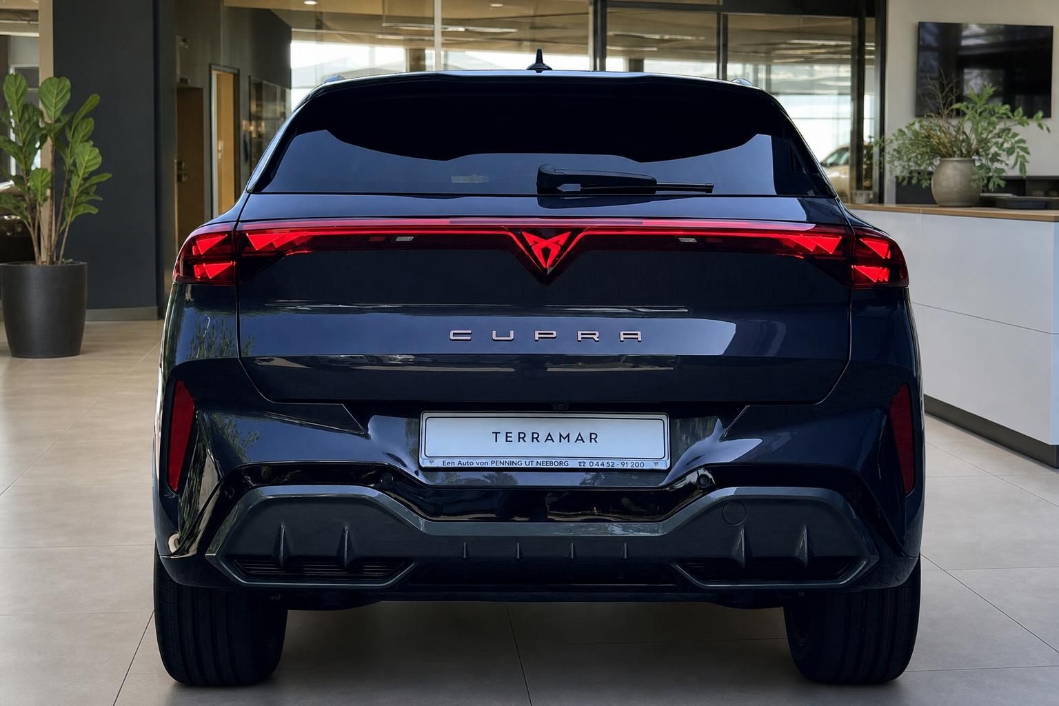 Cupra Terramar Heckansicht mit Kennzeichenhalter Terramar