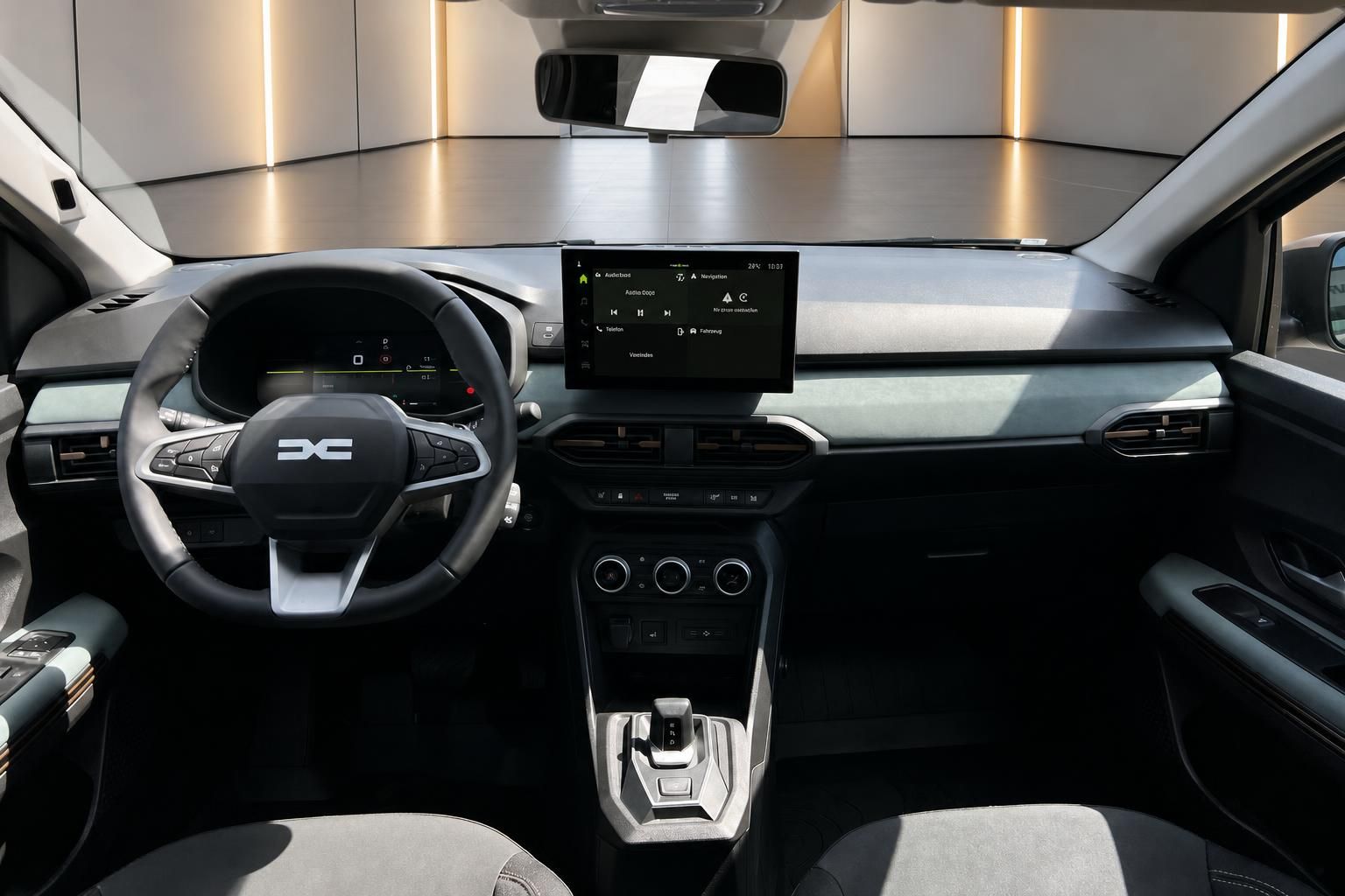 Dacia Jogger Innenraum Armaturenbrett mit Touchscreen und digitaler Anzeige