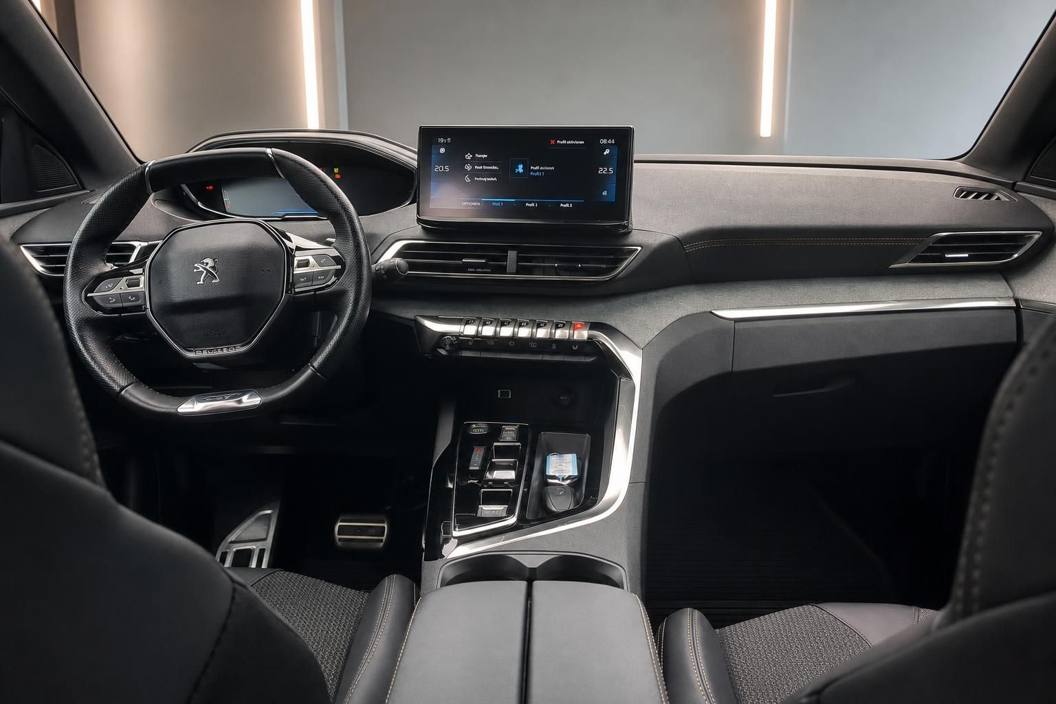 Peugeot Cockpit mit digitalem i-Cockpit und Touchscreen Display