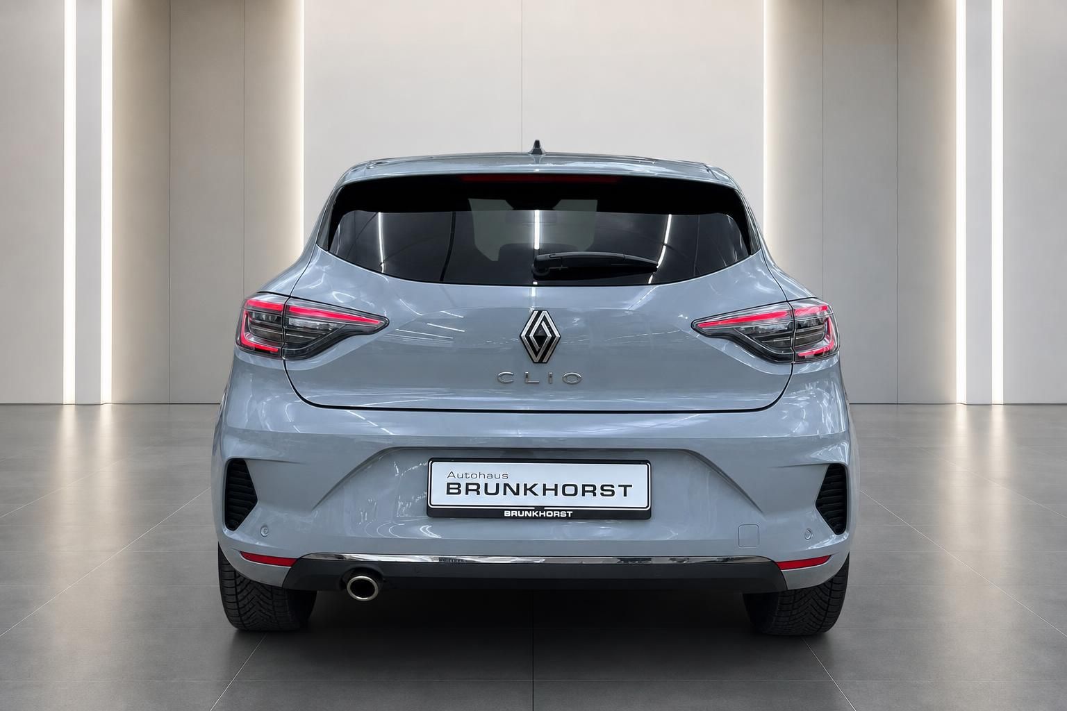 Renault Clio Heckansicht in grau im Autohaus Brunkhorst - Kompaktklasse Neuwagen