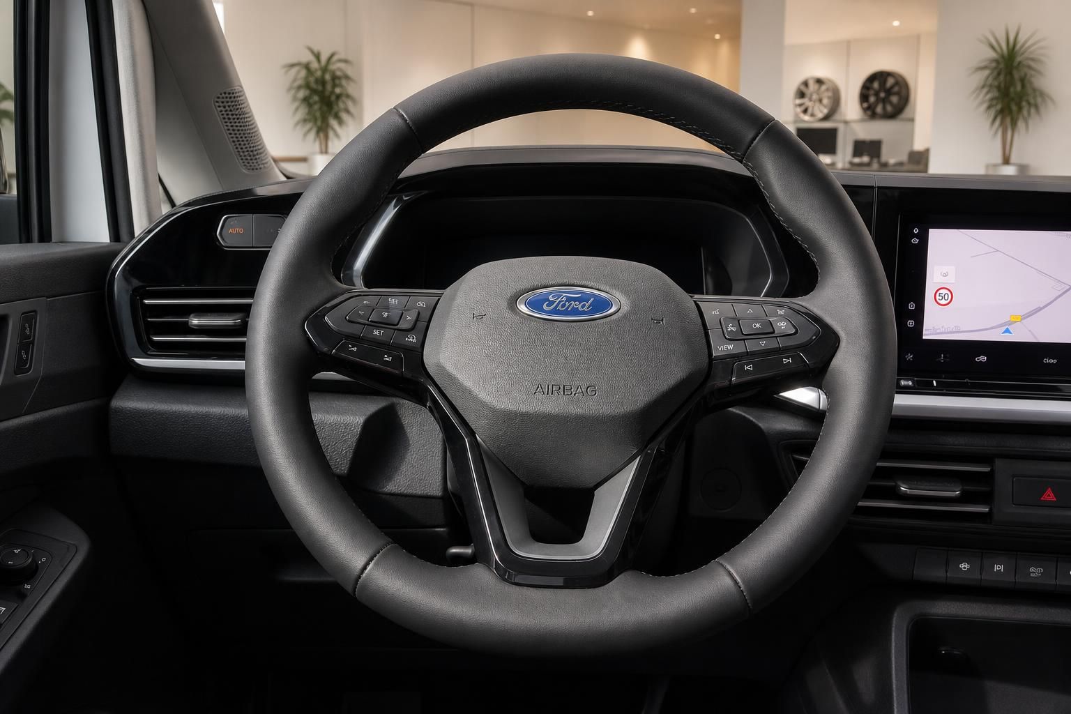 Ford Lenkrad mit Multifunktionstasten und digitalem Cockpit Display