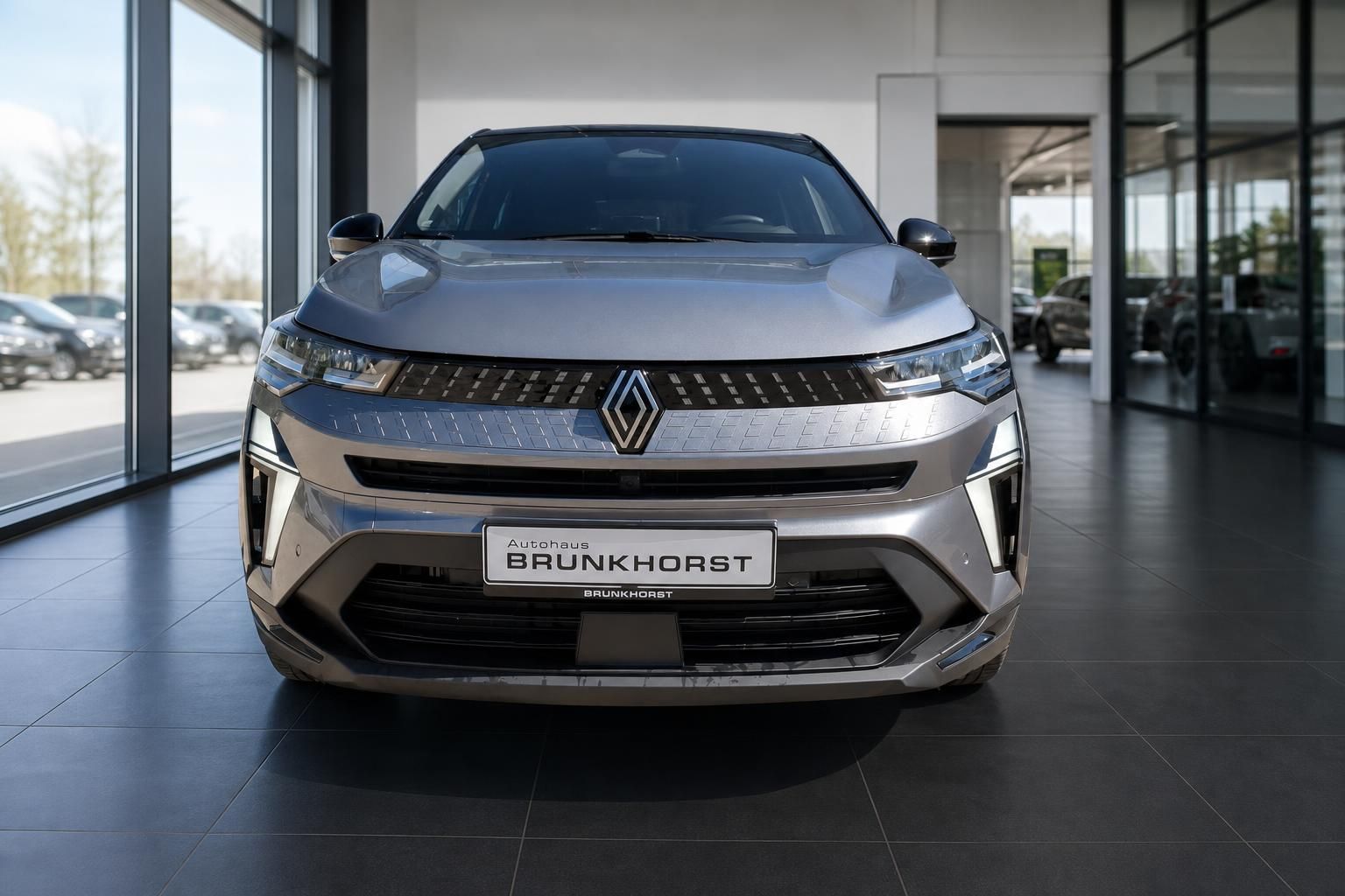 Renault Captur Frontansicht - modernes LED-Tagfahrlicht und charakteristischer Kühlergrill