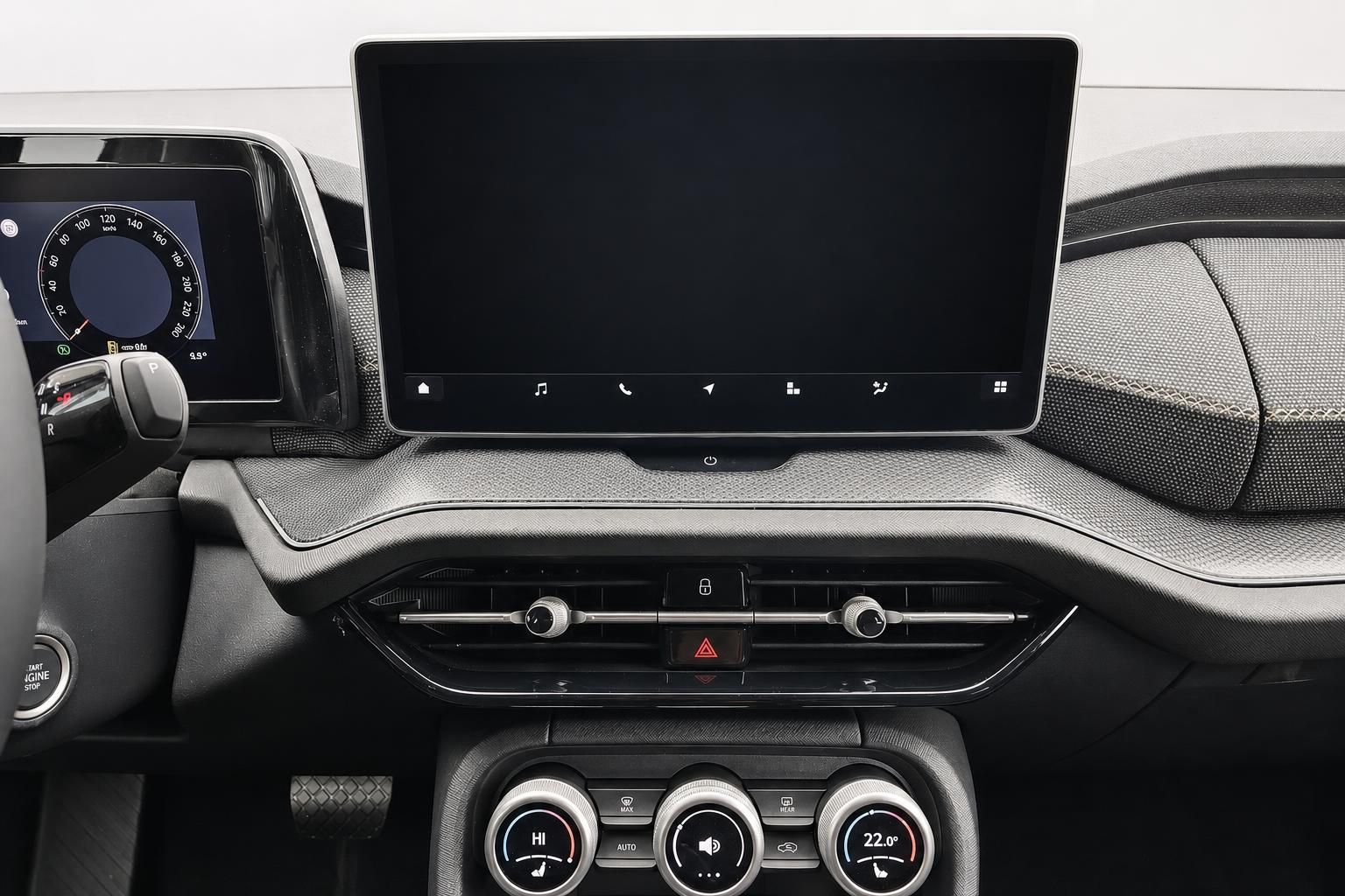 Skoda Cockpit Detail mit Touchscreen und Klimabedienung
